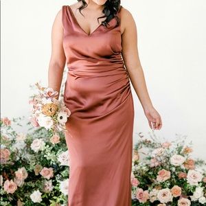 Revelry Dawson Satin Bridesmaid Dress